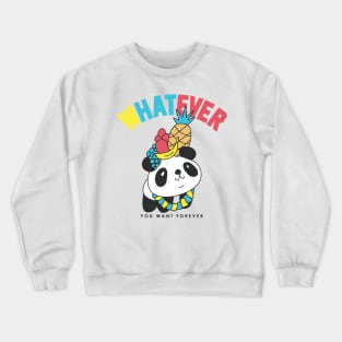 Whatever Hawaii Panda Crewneck Sweatshirt